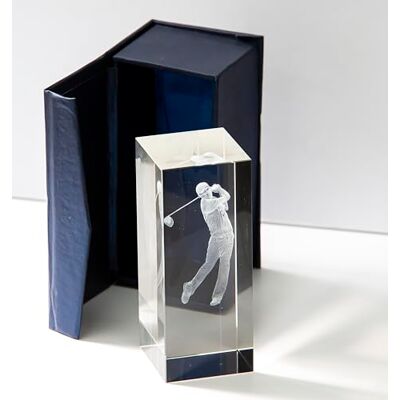 Longridge INVERNESS 3D GOLF BALL CRYSTAL TROPHY 120 mm Longridge INVERNESS 3D GOLF BALL CRYSTAL TROPHY 120 mm