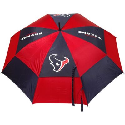 Team Golf NFL Houston Texans 62 tum golfparaply med skyddande hölje, dubbel tak vindskyddsdesign, automatisk öppen knapp Team Golf NFL Houston Texans 62 tum golfparaply med skyddande hölje, dubbel tak vindskyddsdesign, automatisk öppen knapp