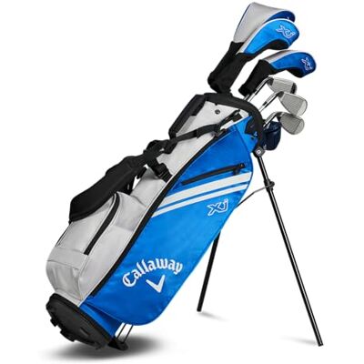Callaway Golf XJ-3 Junior paket golfset, 8 delar, blå/vit, höger hand Callaway Golf XJ-3 Junior paket golfset, 8 delar, blå/vit, höger hand