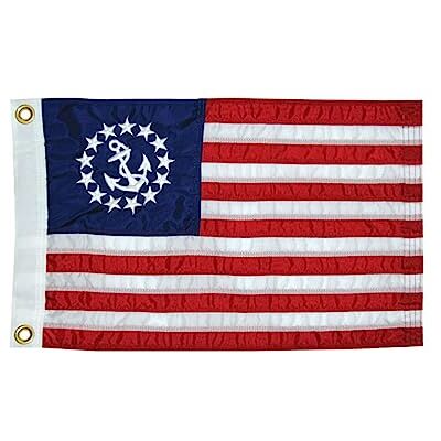 TaylorMade Taylor Made Products 8130 US Yacht Ensign sydd båtflagga, 50,8 cm x 76,2 cm TaylorMade Taylor Made Products 8130 US Yacht Ensign sydd båtflagga, 50,8 cm x 76,2 cm