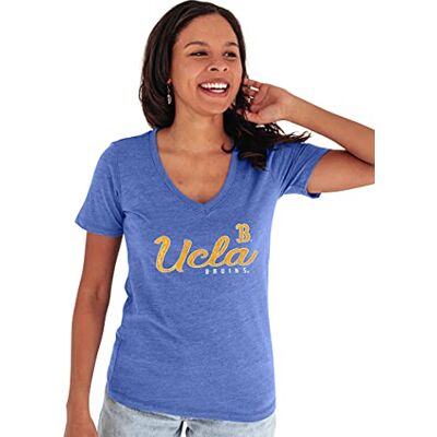 Blue 84 NCAA UCLA Bruins dam premium V-ringad tre-blandning t-shirt, Ucla Bruins kungsblå, L Blue 84 NCAA UCLA Bruins dam premium V-ringad tre-blandning t-shirt, Ucla Bruins kungsblå, L