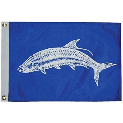 TaylorMade Taylor Made Products 2718 fiskflagga, nylon, 30 cm x 45 cm, Tarpon TaylorMade Taylor Made Products 2718 fiskflagga, nylon, 30 cm x 45 cm, Tarpon