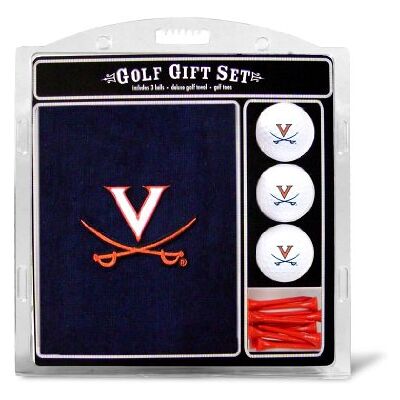 Team Golf NCAA Virginia Cavaliers-presentset med broderad golfhandduk, 3 golfbollar och 14 golfpeggar på 7 cm, enligt regelverket, handduk vikt tre gånger på 40 x 56 cm i 100% bomull Team Golf NCAA Virginia Cavaliers-presentset med broderad golfhandduk, 3 golfbollar och 14 golfpeggar på 7 cm, enligt regelverket, handduk vikt tre gånger på 40 x 56 cm i 100% bomull