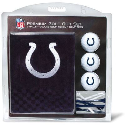 Team Golf NFL Indianapolis Colts Presentset med broderad golfhandduk, 3 golfbollar och 14 golfpeggar på 7 cm, enligt regelverket, handduk vikt tre gånger på 41 x 56 cm i 100% bomull Team Golf NFL Indianapolis Colts Presentset med broderad golfhandduk, 3 golfbollar och 14 golfpeggar på 7 cm, enligt regelverket, handduk vikt tre gånger på 41 x 56 cm i 100% bomull