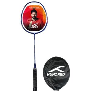 HUNDRED Powertek 200 PRO Grafit Strung Badmintonracket med fullt racketskydd (marinblå) För mellanspelare Vikt: 95 gram Maximal strängspänning 8,2-9 kg HUNDRED Powertek 200 PRO Grafit Strung Badmintonracket med fullt racketskydd (marinblå) För mellanspelare Vikt: 95 gram Maximal strängspänning 8,2-9 kg