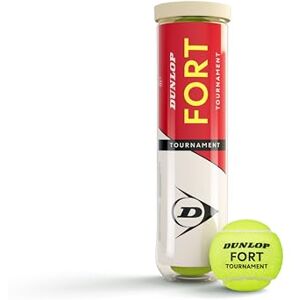 Dunlop Unisex D Tb Fort Tournament 4Pet Tennisbollar, Yellow, One Size