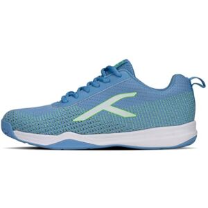 HUNDRED Blade Lite Non Marking Badminton Shoes (Blue/Lime Green/White, 9 UK/ 10 US/ 43 EU) Unisex Material: Knitted upper & Rubber sole Perfect for Squash, Table Tennis, Volleyball, Basketball HUNDRED Blade Lite Non Marking Badminton Shoes (Blue/Lime Green/White, 9 UK/ 10 US/ 43 EU) Unisex Material: Knitted upper & Rubber sole Perfect for Squash, Table Tennis, Volleyball, Basketball