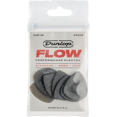 Dunlop 549P088 Flow Standard Grip .88 Mm Player'S Pack/6 Dunlop 549P088 Flow Standard Grip .88 Mm Player'S Pack/6