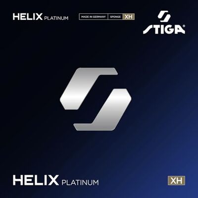 Stiga Helix Platinum XH Röd 2,2 – Extremt snabbt pingisgummi i premiumkvalitet för avancerade offensiva spelare, 52.5° extra hård svamp Stiga Helix Platinum XH Röd 2,2 – Extremt snabbt pingisgummi i premiumkvalitet för avancerade offensiva spelare, 52.5° extra hård svamp
