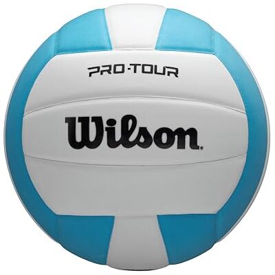 Wilson Pro Tour inomhusvolleyboll – blågrön/vit, officiell storlek Wilson Pro Tour inomhusvolleyboll – blågrön/vit, officiell storlek