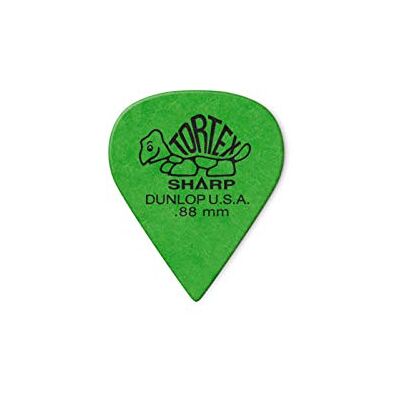 Dunlop 412P.88 Tortex Sharp Green .88Mm Dunlop 412P.88 Tortex Sharp Green .88Mm