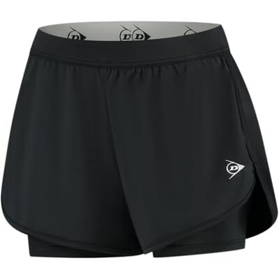 Dunlop Club damshorts, svart, L, Svart, L Dunlop Club damshorts, svart, L, Svart, L