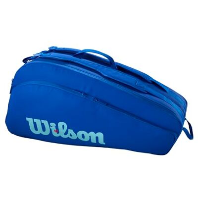Wilson Ultra V5 Tour tennisracketväska, för upp till 12 klubbor, blå Wilson Ultra V5 Tour tennisracketväska, för upp till 12 klubbor, blå