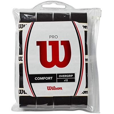 Wilson Pro Overgrip Comfort 12-pack – svart – tennis övergrepp Wilson Pro Overgrip Comfort 12-pack – svart – tennis övergrepp