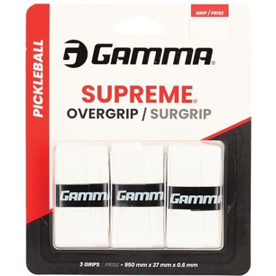 Gamma Sports Pickleball Supreme övergrepp, vit Gamma Sports Pickleball Supreme övergrepp, vit