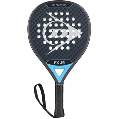 Dunlop Padel Bat FX Junior – hybridformad grafitram – medelbalans mjuk EVA-kärna – för unga nybörjare Dunlop Padel Bat FX Junior – hybridformad grafitram – medelbalans mjuk EVA-kärna – för unga nybörjare