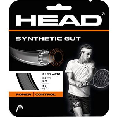 HEAD syntetisk bra tennissträng svart, 1,30 mm/16 g HEAD syntetisk bra tennissträng svart, 1,30 mm/16 g