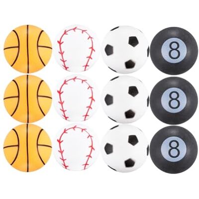 JOOLA Bordtennisbollar Sport Motiv 40 mm 3-Stjärnig Träningskvalitet Jämn Balsprung Paket Med 12 JOOLA Bordtennisbollar Sport Motiv 40 mm 3-Stjärnig Träningskvalitet Jämn Balsprung Paket Med 12