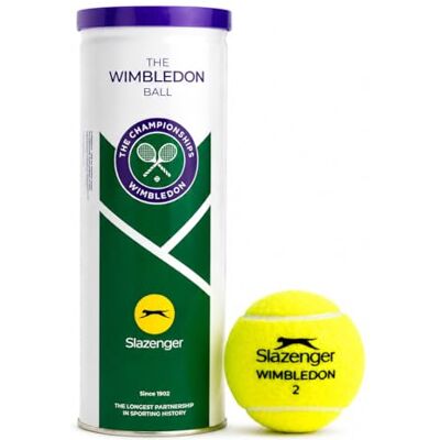 Slazenger Wimbledon officiella tennisbollar – premium hydroguard och Ultra Vis prestandabulor (3 bollburk) Slazenger Wimbledon officiella tennisbollar – premium hydroguard och Ultra Vis prestandabulor (3 bollburk)