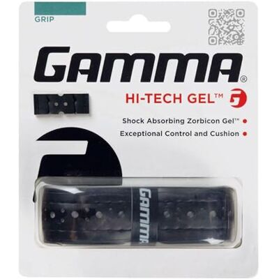Gamma Hi-Tech Gel ersättningsgrepp, svart Gamma Hi-Tech Gel ersättningsgrepp, svart