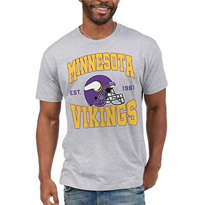 Junk Food NFL Team hjälm t-shirt vuxen, Gråmelange, M Junk Food NFL Team hjälm t-shirt vuxen, Gråmelange, M