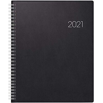 BRUNNEN 1076101901 Buchkalender Manager Wt 7 weektimer, 2 Seiten = 1 Woche, 21 x 26 cm, Kunststoff-Einband schwarz, Kalendarium 2021, Wire-O-Bindung BRUNNEN 1076101901 Buchkalender Manager Wt 7 weektimer, 2 Seiten = 1 Woche, 21 x 26 cm, Kunststoff-Einband schwarz, Kalendarium 2021, Wire-O-Bindung
