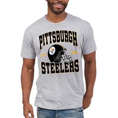 Junk Food Clothing x NFL Pittsburgh Steelers hjälm unisex vuxen T-shirt Junk Food Clothing x NFL Pittsburgh Steelers hjälm unisex vuxen T-shirt