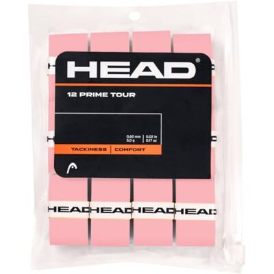 HEAD Prime Tour Pack med 12 stycken, greppband för tennis Unisex vuxen, Rosa, en storlek HEAD Prime Tour Pack med 12 stycken, greppband för tennis Unisex vuxen, Rosa, en storlek