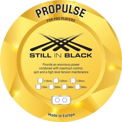 Still in Black Spole 400 M Propulse Square Neon Orange 1,23 mm rep tennis vuxen unisex, 120 m Still in Black Spole 400 M Propulse Square Neon Orange 1,23 mm rep tennis vuxen unisex, 120 m