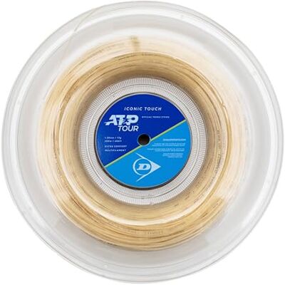 Dunlop Iconic Touch 17G Natural 200 m Tennis String Reel — Känsla & Power Multifilament rulle Dunlop Iconic Touch 17G Natural 200 m Tennis String Reel — Känsla & Power Multifilament rulle