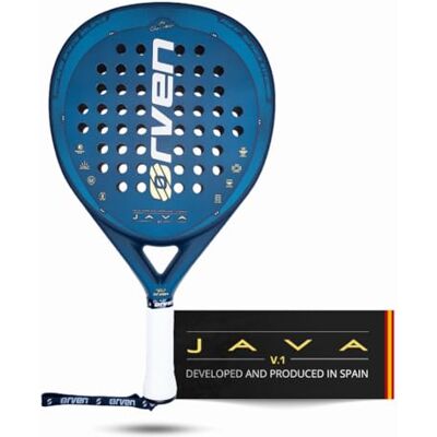 Orven Java 100% Power Paddelspade Tillverkad i Spanien 95% kraft, 75% kontroll för mellanliggande och avancerade spelare Padelracket för män och kvinnor med lock ingår Orven Java 100% Power Paddelspade Tillverkad i Spanien 95% kraft, 75% kontroll för mellanliggande och avancerade spelare Padelracket för män och kvinnor med lock ingår