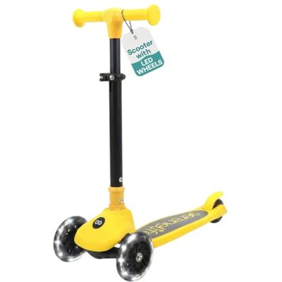 SereneLife 3-Wheel Foldable Kids Scooter – LED Wheel Lights, Adjustable Handlebar, Rear Foot Brake, Lean-to-Steer, Anti-Slip Deck – Ideal for Toddlers & Kids 3+, up to 110 lbs SereneLife 3-Wheel Foldable Kids Scooter – LED Wheel Lights, Adjustable Handlebar, Rear Foot Brake, Lean-to-Steer, Anti-Slip Deck – Ideal for Toddlers & Kids 3+, up to 110 lbs