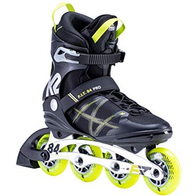 K2 Inline Skates F.I.T. 84 PRO för män med softboot, svart – gul, 30E0013 K2 Inline Skates F.I.T. 84 PRO för män med softboot, svart – gul, 30E0013