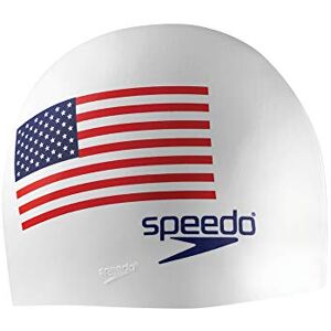 Speedo Unisex vuxenbadmössa Silikon Vit Flagg Speedo Unisex vuxenbadmössa Silikon Vit Flagg