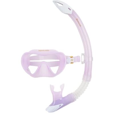 Aqualung Combo Nabul Mask + Snorkel för vuxna män och kvinnor med 180° syn, UV-skydd, anti-dimma och anti-läckage lins Aqualung Combo Nabul Mask + Snorkel för vuxna män och kvinnor med 180° syn, UV-skydd, anti-dimma och anti-läckage lins