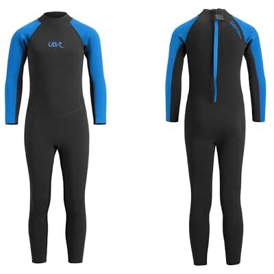 Urban Beach Sharptooth barn full längd 2 mm sommar våtdräkt, stretchig neopren surfing och dykning våtdräkt med UV-skydd Urban Beach Sharptooth barn full längd 2 mm sommar våtdräkt, stretchig neopren surfing och dykning våtdräkt med UV-skydd