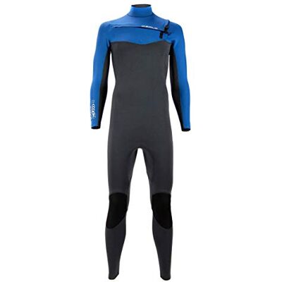 SOLA Herr H2O FULLSUIT våtdräkt, grafit/blå, MED SOLA Herr H2O FULLSUIT våtdräkt, grafit/blå, MED