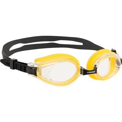 CRESSI Nuoto 3.0 Sportglasögon gul/svart – simglasögon för vuxna, utbytbara näsdynor för komfort och maximal synlighet, gul/svart, en storlek CRESSI Nuoto 3.0 Sportglasögon gul/svart – simglasögon för vuxna, utbytbara näsdynor för komfort och maximal synlighet, gul/svart, en storlek