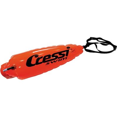 CRESSI Floating Buoy Small, Liten Storlek Uppblåsbar Boa Simmare/Snorkel/Sub Unisex Vuxen, Orange, S CRESSI Floating Buoy Small, Liten Storlek Uppblåsbar Boa Simmare/Snorkel/Sub Unisex Vuxen, Orange, S