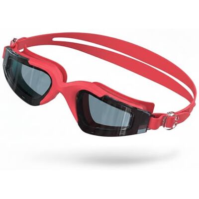 Seaflar Simglasögon för män och kvinnor, HD-anti-dimma, anti-UV400-glas unisex poolglasögon för vuxna och unga vattentäta 3D-silikontätning lämplig för strand/simbassäng-RedGY Seaflar Simglasögon för män och kvinnor, HD-anti-dimma, anti-UV400-glas unisex poolglasögon för vuxna och unga vattentäta 3D-silikontätning lämplig för strand/simbassäng-RedGY
