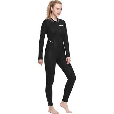Cressi Endurance Lady Monopiece våtdräkt 3 mm – dam dubbelfodrad neopren svart 3 mm one-piece våtdräkt för dykning och snorkling, M/3 Cressi Endurance Lady Monopiece våtdräkt 3 mm – dam dubbelfodrad neopren svart 3 mm one-piece våtdräkt för dykning och snorkling, M/3