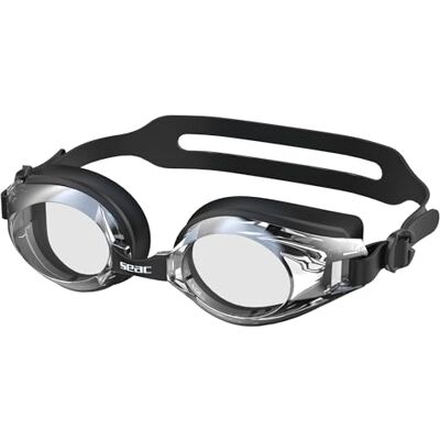 SEAC OPTI Simglasögon med justerbara linser (-1,5 till -6,5) Anti-repor, ergonomisk silikon, Nimetisk syn för teknik, virate och träning i körfältet SEAC OPTI Simglasögon med justerbara linser (-1,5 till -6,5) Anti-repor, ergonomisk silikon, Nimetisk syn för teknik, virate och träning i körfältet