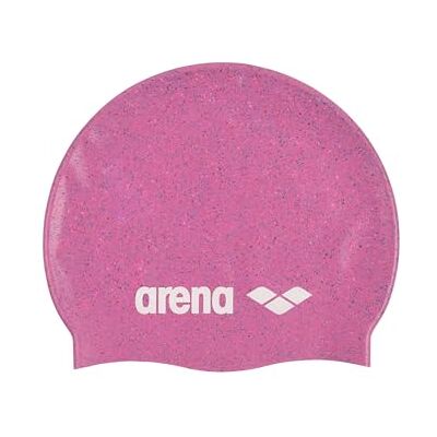 ARENA Classic unisex återvunnen silikon badmössa för kvinnor och män, intensiv träning och racing bekvämt långt hår badmössa, rosa/multi ARENA Classic unisex återvunnen silikon badmössa för kvinnor och män, intensiv träning och racing bekvämt långt hår badmössa, rosa/multi