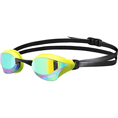 ARENA Unisex Cobra Core Swipe Anti-Fog Racing Simglasögon för män och kvinnor polykarbonat spegellins, smaragd/cyber lime ARENA Unisex Cobra Core Swipe Anti-Fog Racing Simglasögon för män och kvinnor polykarbonat spegellins, smaragd/cyber lime