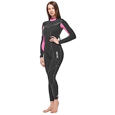 SEAC Sense lång, våtdräkt i ett stycke för damer för snorkling och undervattensport, 3 mm superelastisk neopren SEAC Sense lång, våtdräkt i ett stycke för damer för snorkling och undervattensport, 3 mm superelastisk neopren