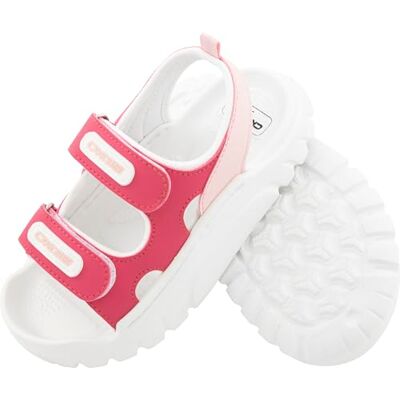 CRESSI since 1946 Tabby Kid Sandals Stylish, Lightweight, Sporty Beach Sandals for Children, Double Strap, Ideal for Home, Beach, Pool and Walking Fuchsia/Pink 24 EU CRESSI since 1946 Tabby Kid Sandals Stylish, Lightweight, Sporty Beach Sandals for Children, Double Strap, Ideal for Home, Beach, Pool and Walking Fuchsia/Pink 24 EU
