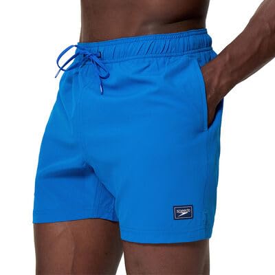 Speedo herr klassisk logotyp Volley 40 cm vattenshorts, blå, S Speedo herr klassisk logotyp Volley 40 cm vattenshorts, blå, S