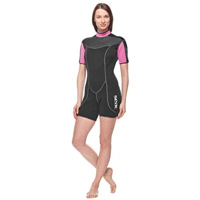 SEAC Sense Shorts, kort våtdräkt för kvinnor för snorkling och undervattensbruk, 2,5 mm superelastisk neopren SEAC Sense Shorts, kort våtdräkt för kvinnor för snorkling och undervattensbruk, 2,5 mm superelastisk neopren