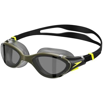 Speedo Unisex Biofuse 2.0 SwiMing glasögon Patenterad enkel justering Anti-dimma anti-läckage Förbättrad passform Förbättrad komfort, olivnatt/svart/rök, en storlek Speedo Unisex Biofuse 2.0 SwiMing glasögon Patenterad enkel justering Anti-dimma anti-läckage Förbättrad passform Förbättrad komfort, olivnatt/svart/rök, en storlek