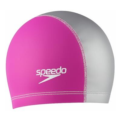 Speedo Unisex silikon stretch fit badmössa, rosa, S/M Speedo Unisex silikon stretch fit badmössa, rosa, S/M